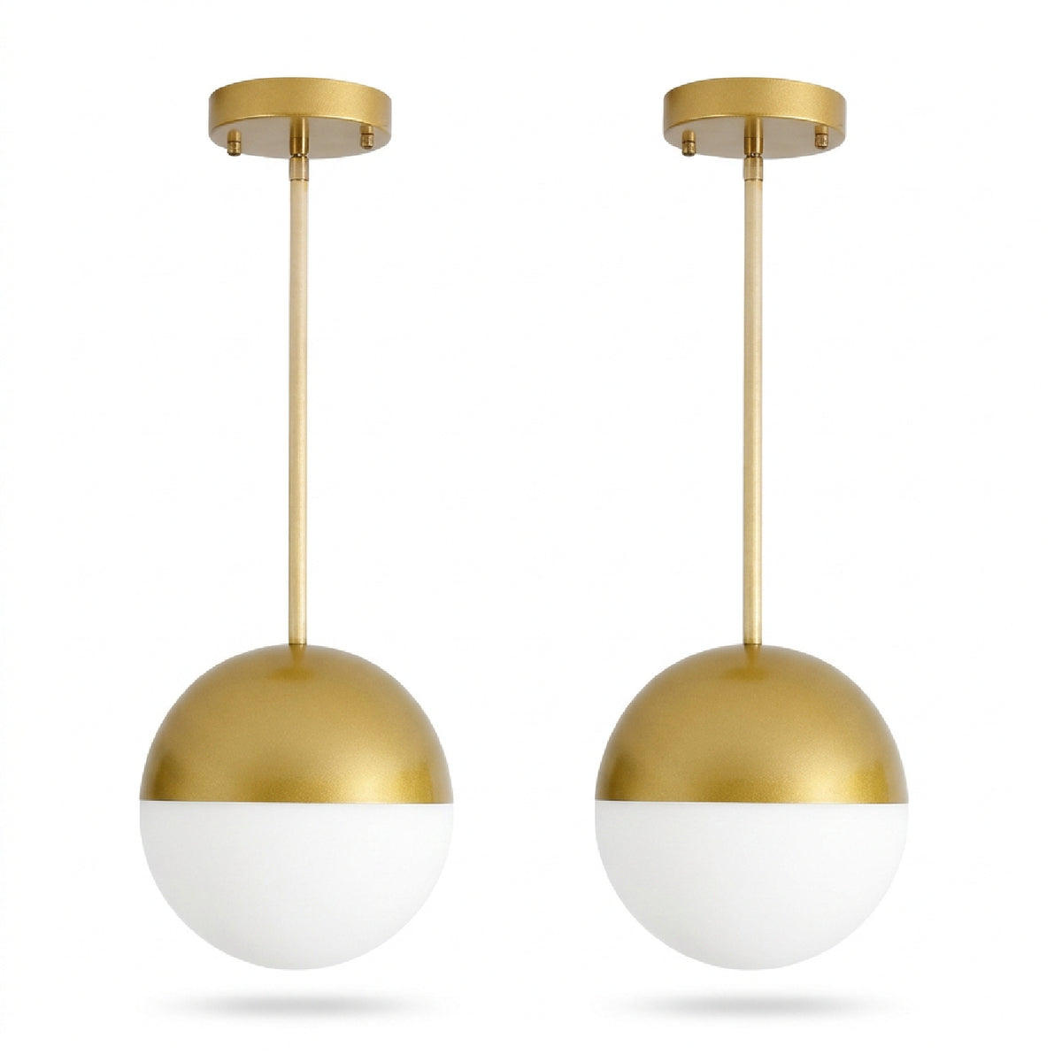 Modern European furniture - Brushed Gold Pendant Lights (2) - www.oroa.com