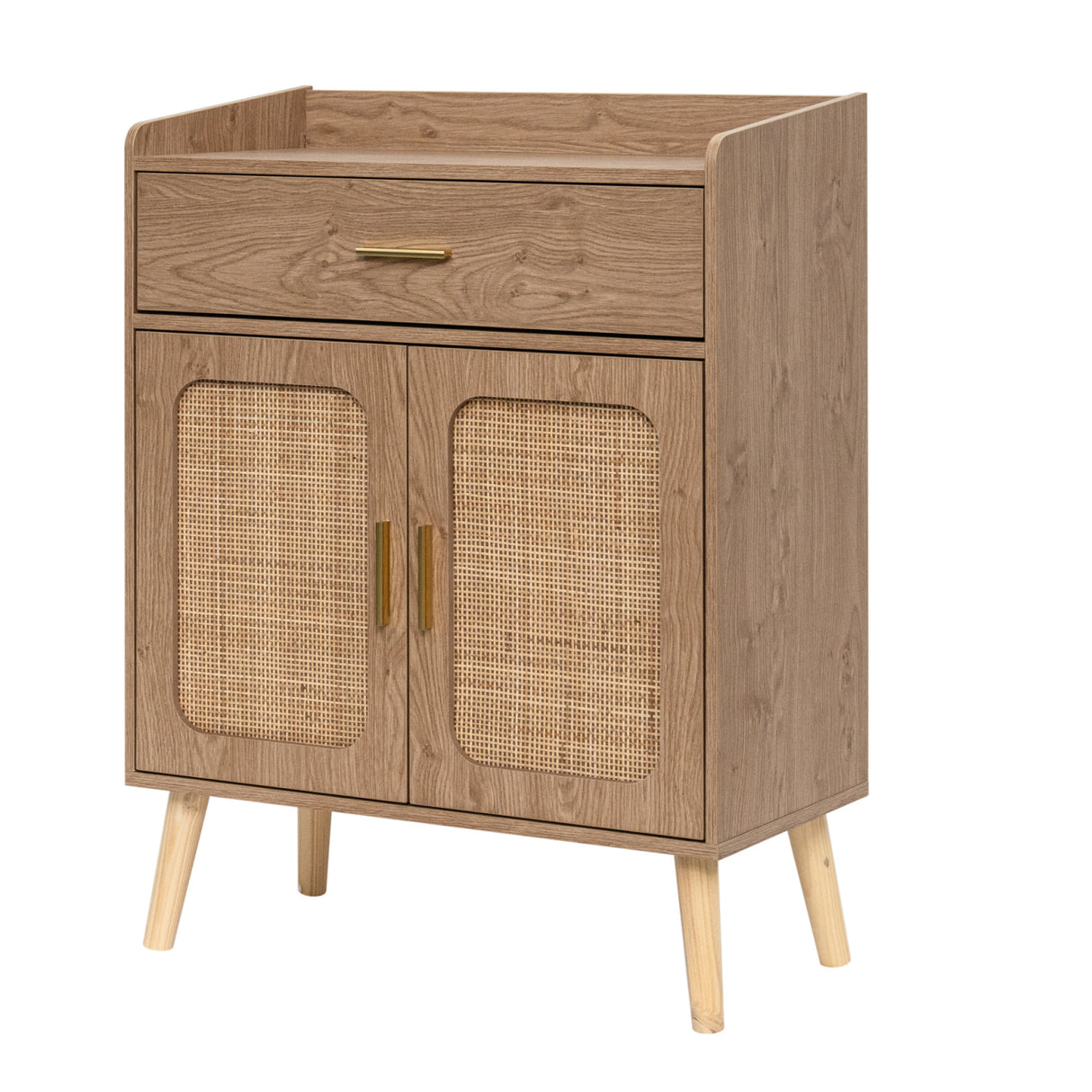Natural 2 Doors Farmhouse Buffet Cabinet | OROA