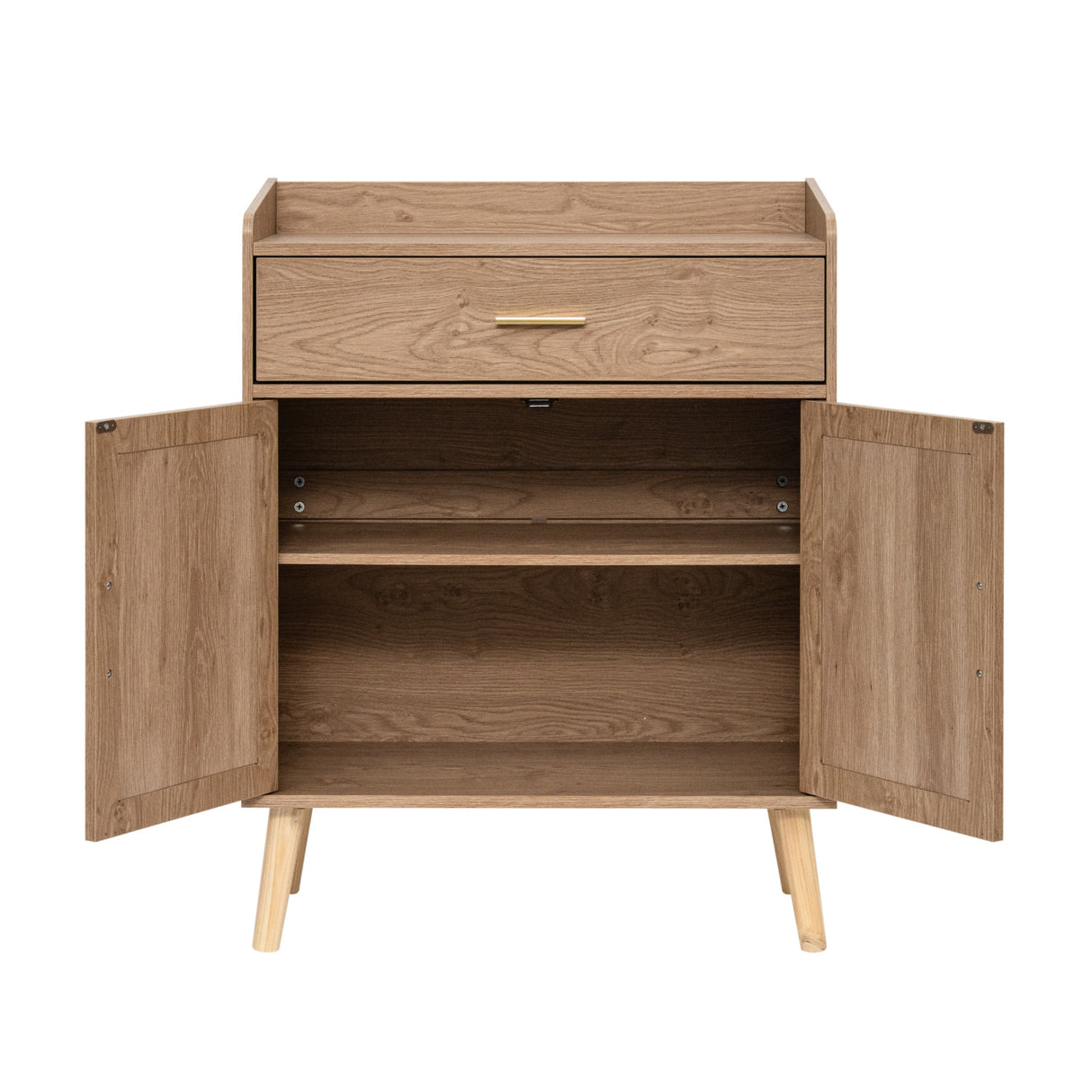 Natural 2 Doors Farmhouse Buffet Cabinet | OROA