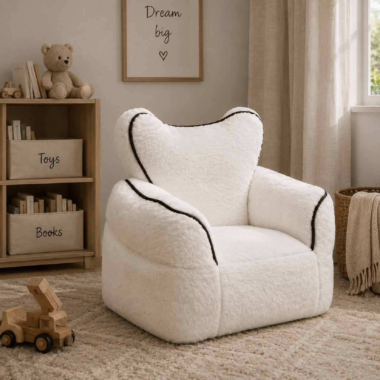 Heart-Shaped Kids Lounge Chair | OROA Kids