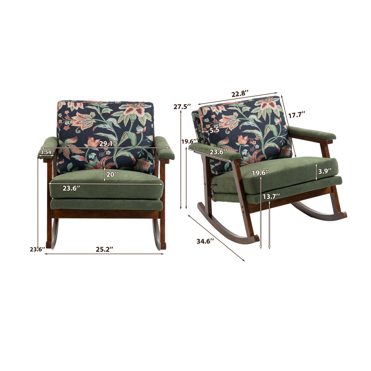 Mid Century Modern Rocking Chair | OROA