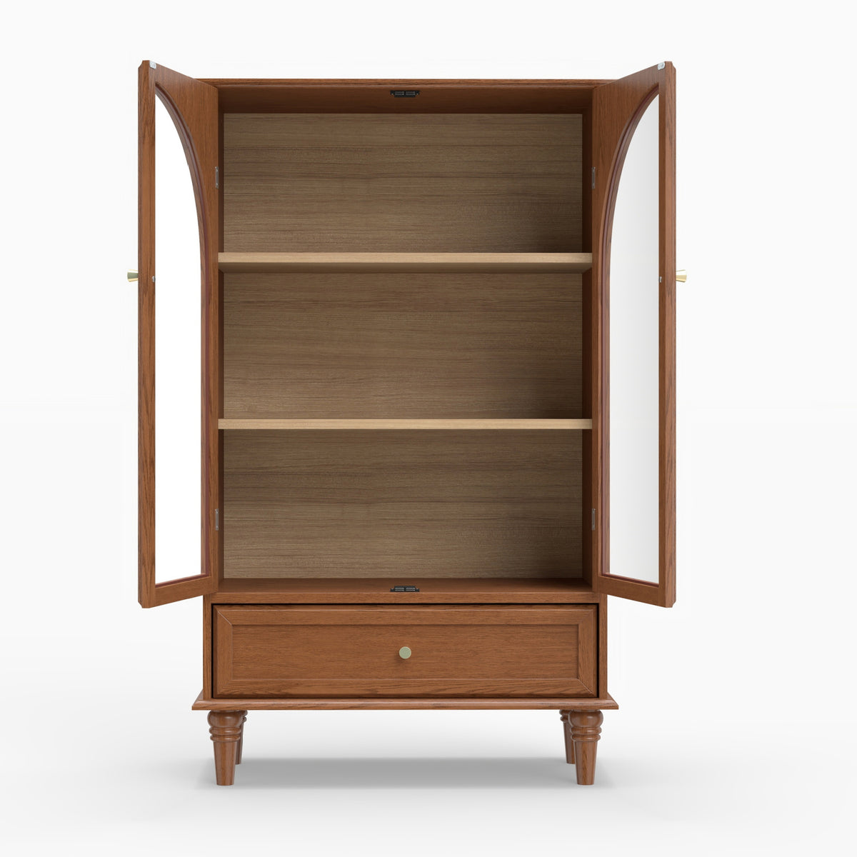 Modern European furniture - Vintage Farmhouse Glass Display Cabinet - www.oroa.com