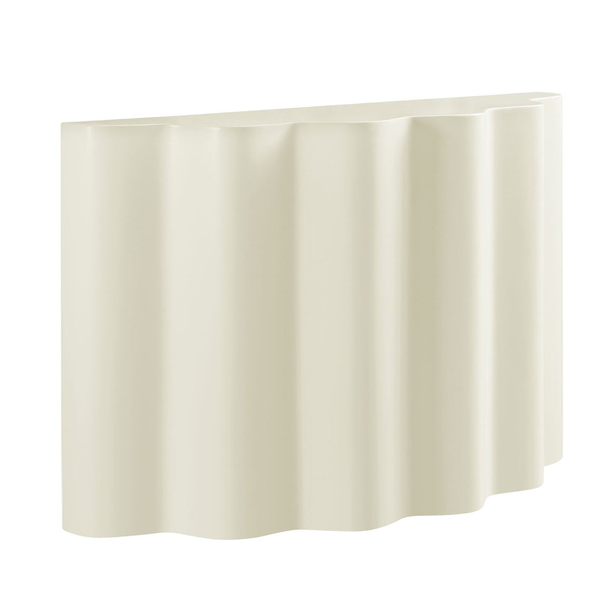Modern Wavy Fiberglass Console Table | OROA
