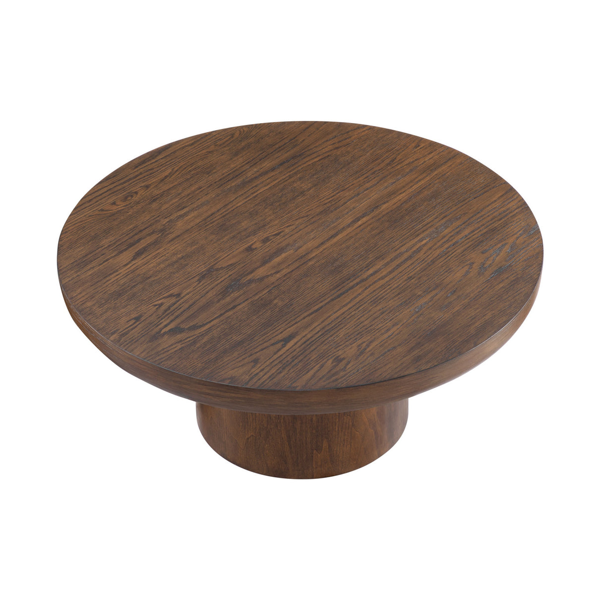 Wood Veneer Round Coffee Table | OROA