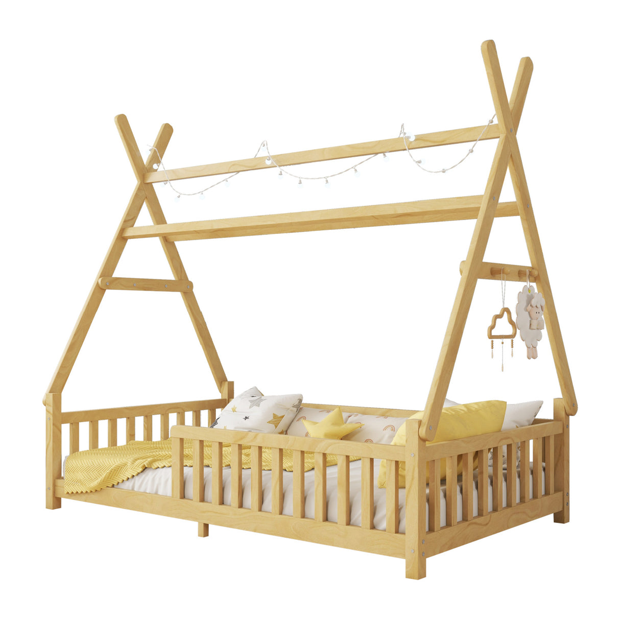 Twin House Bed with Light | OROA Kids