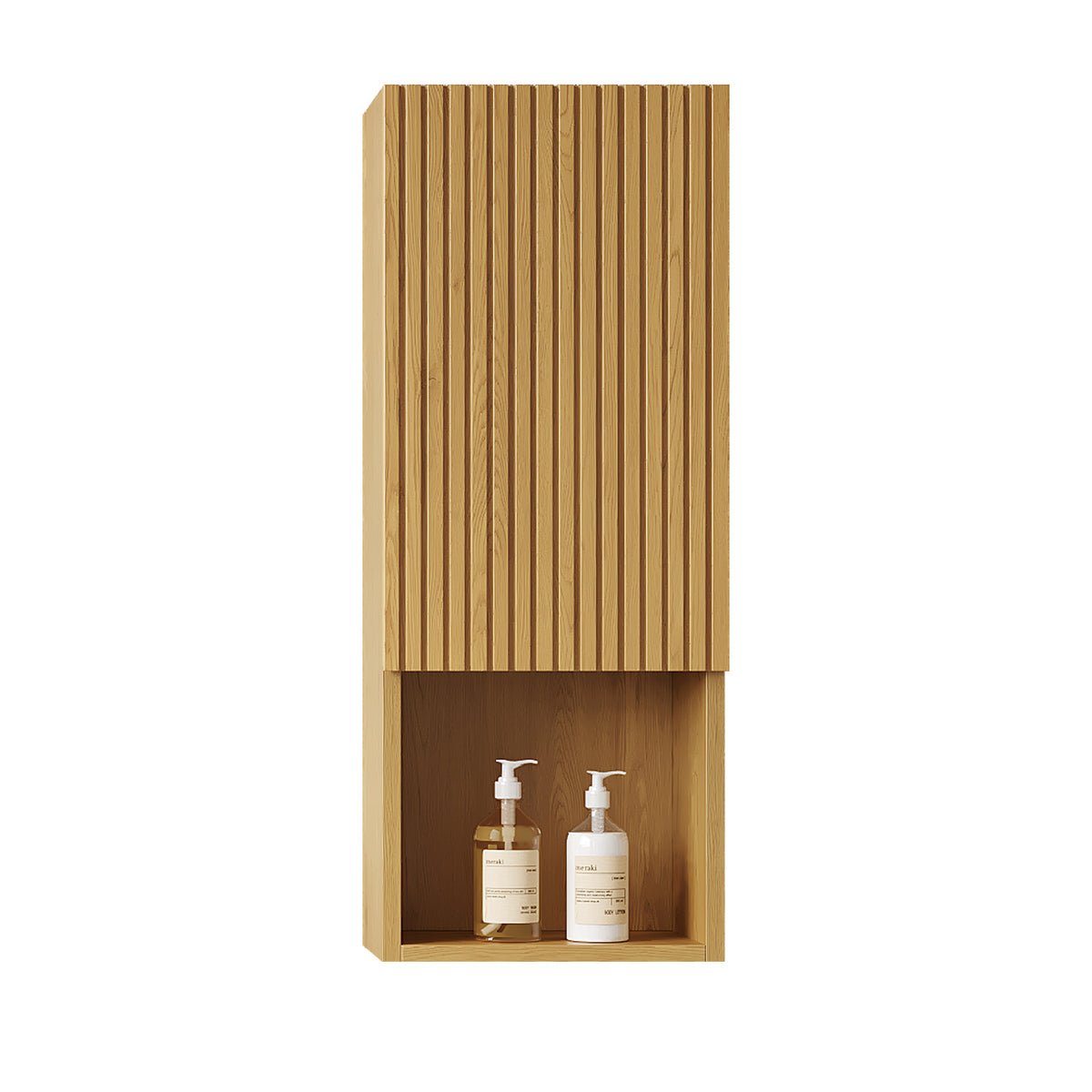 Golden Oak Bathroom Wall Mounted Cabinet | OROA
