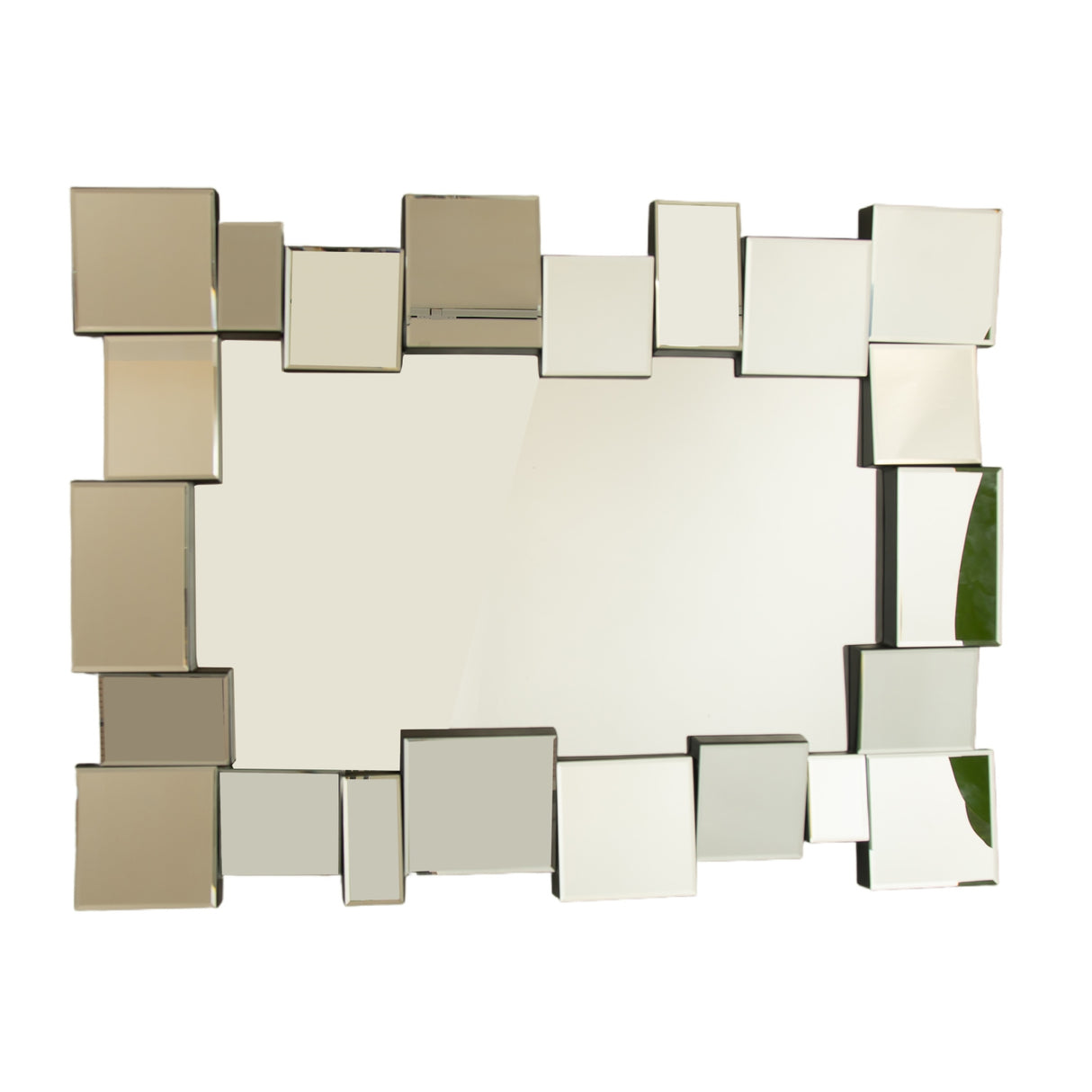 Geometric Square-Spliced Wall-Mounted Decorative Mirror | OROA