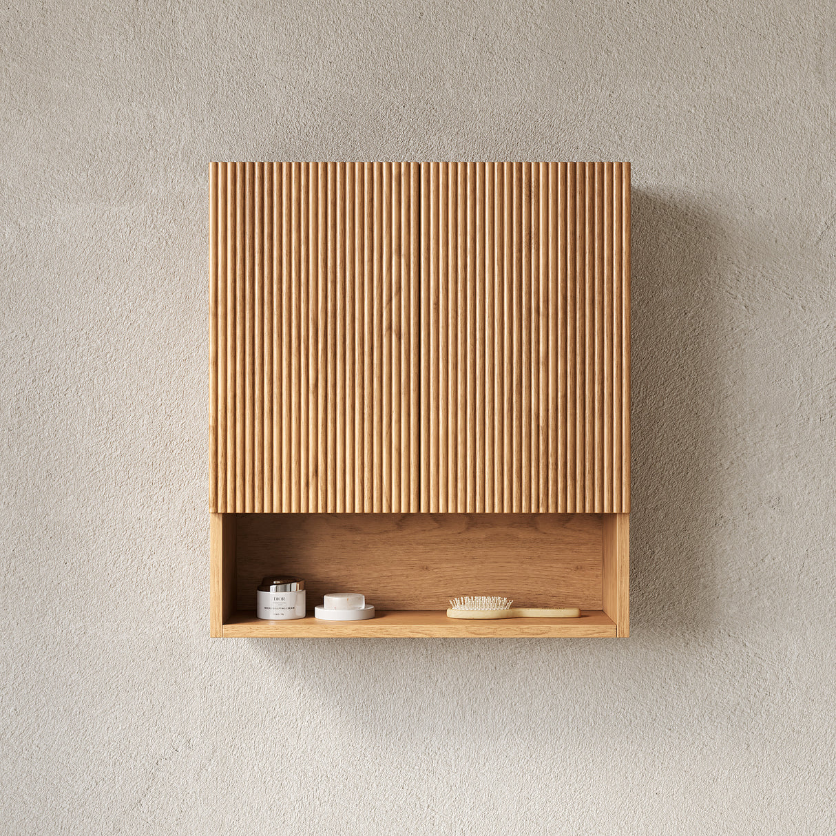 Striped Wall-Mounted Bathroom Cabinet | OROA
