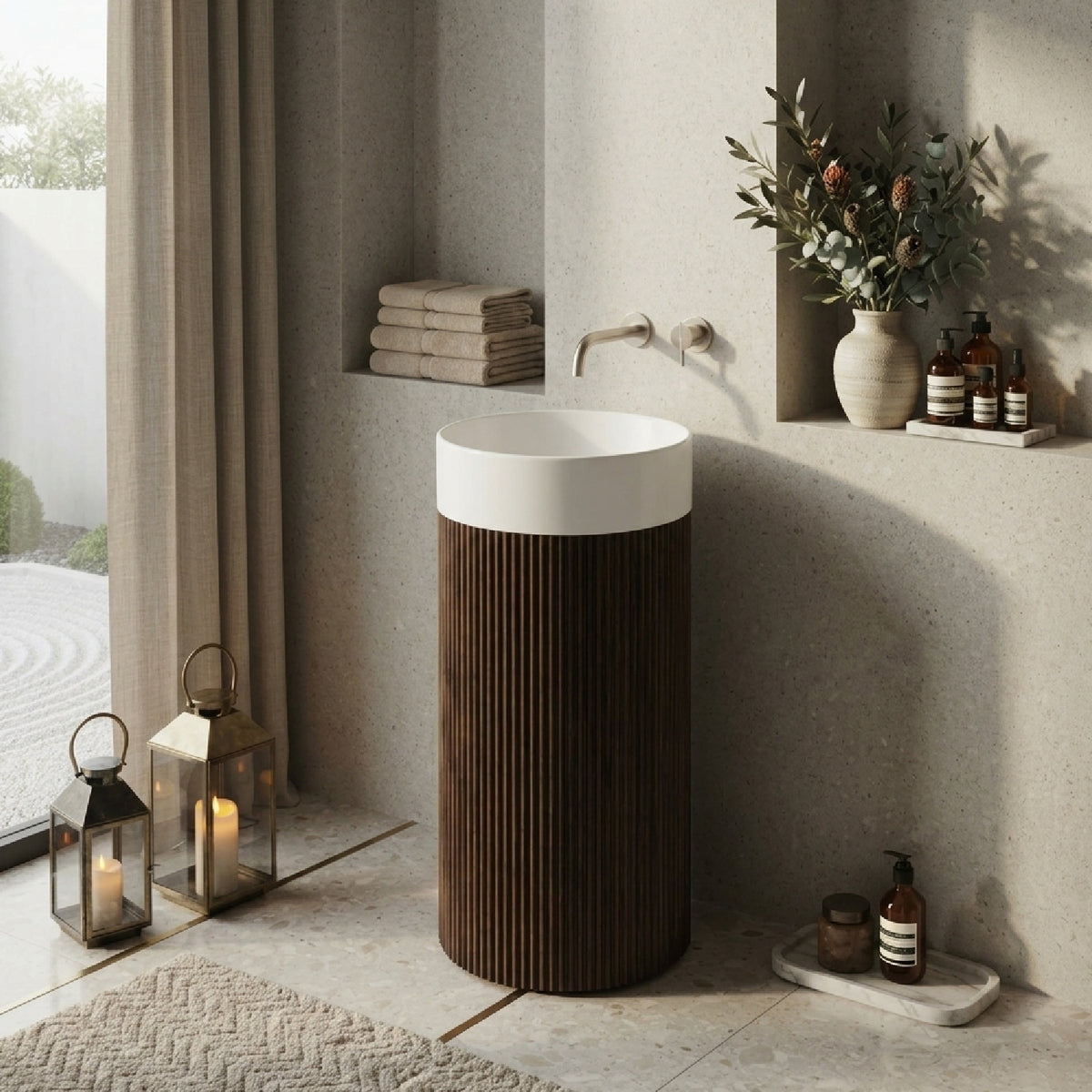Freestanding Cylindrical Cabinet | OROA