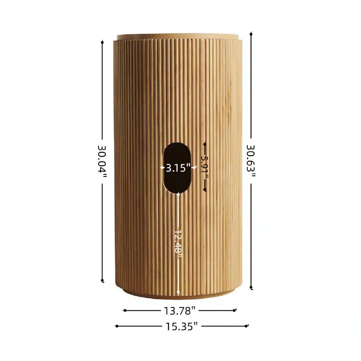 Freestanding Cylindrical Bathroom Cabinet | OROA