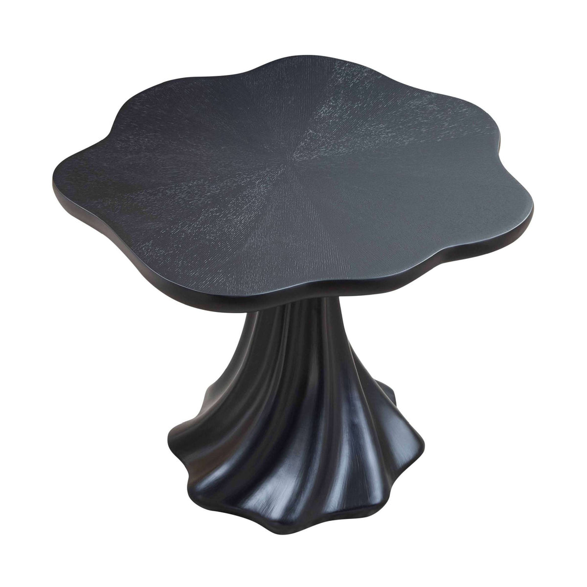 Black Sculptural Petal Dining Table | OROA