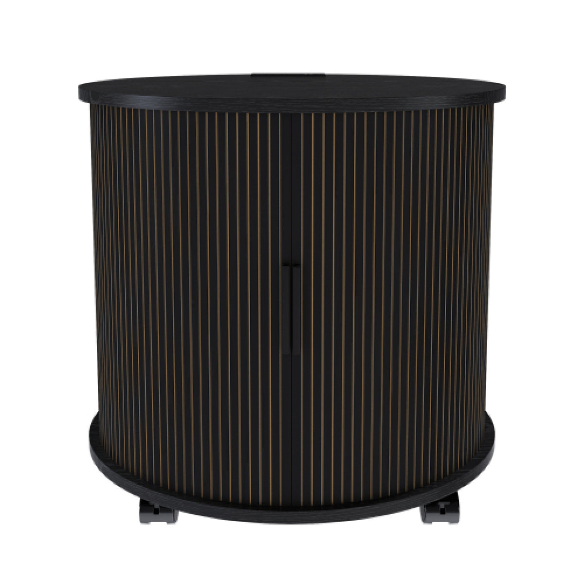 Modern Cylinder Nightstand with Charging Station | OROA