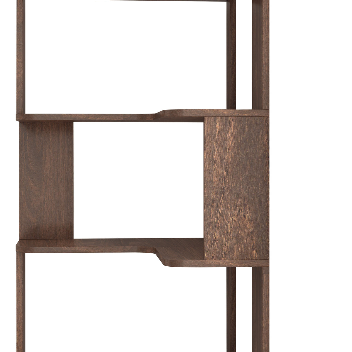 6 Tier L-Shaped Corner Bookshelf | OROA