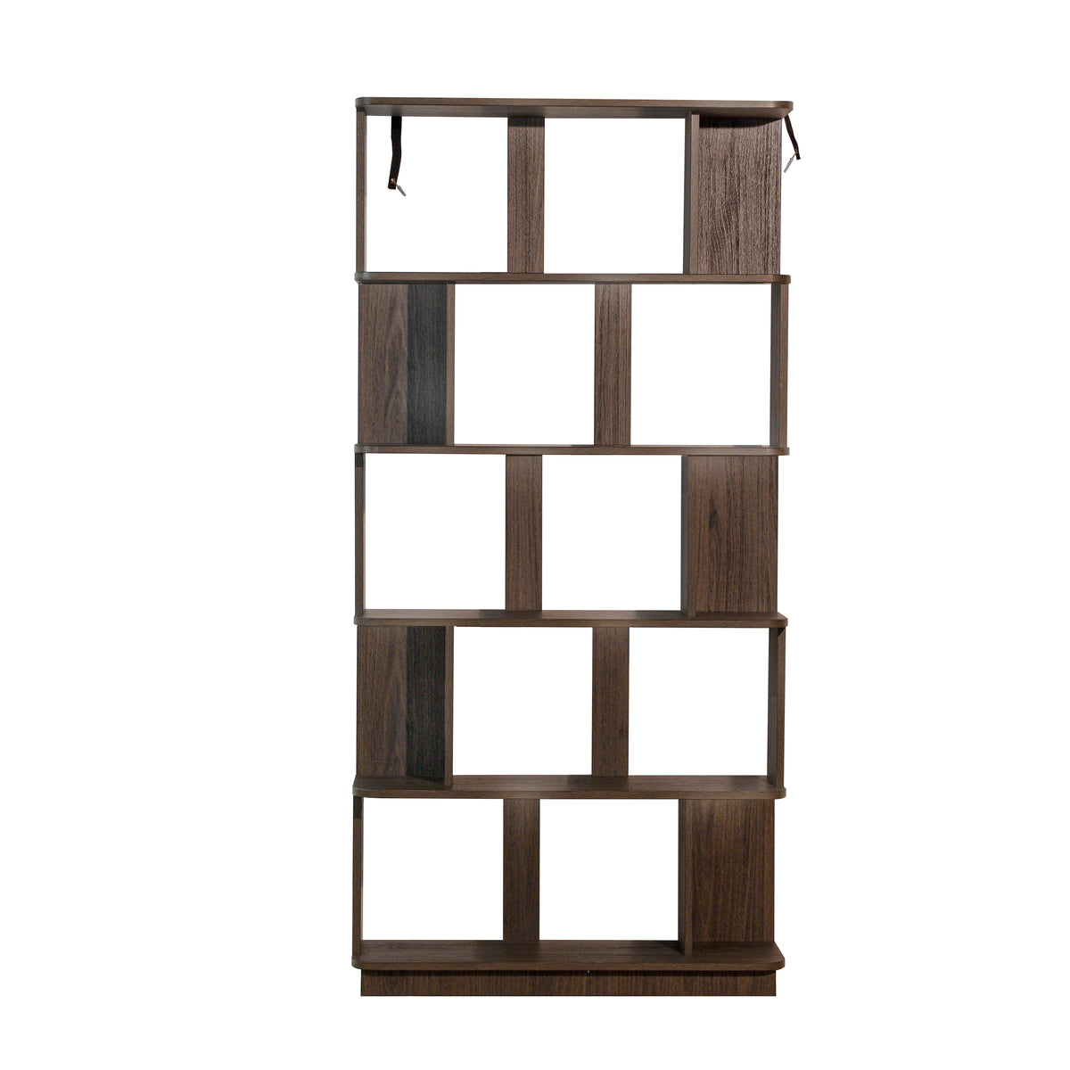 Modern European furniture - 5-Tier Dark Brown Oak Bookcase - www.oroa.com