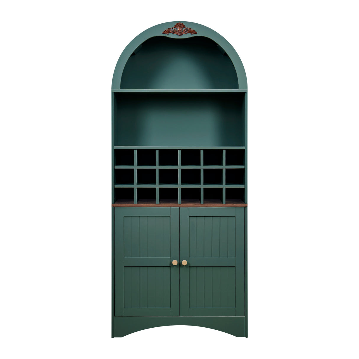Arched Wood Wine Storage Cabinet | OROA