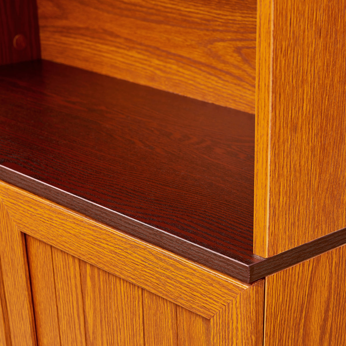 Modern European furniture - Dark Oak Freely Combine Adjustable Storage Bookcases (2) - www.oroa.com