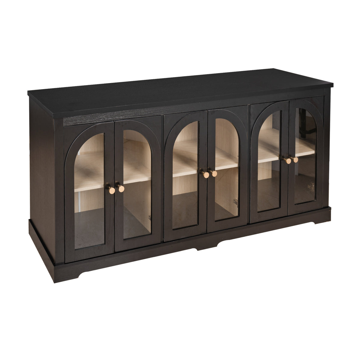 Modern European furniture - Modern Arched Glass Sideboard - www.oroa.com