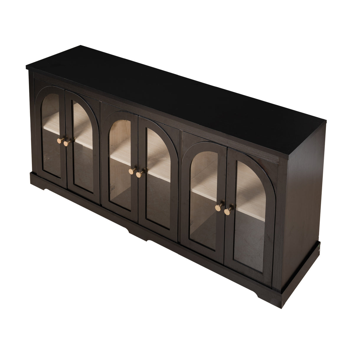 Modern European furniture - Modern Arched Glass Sideboard - www.oroa.com