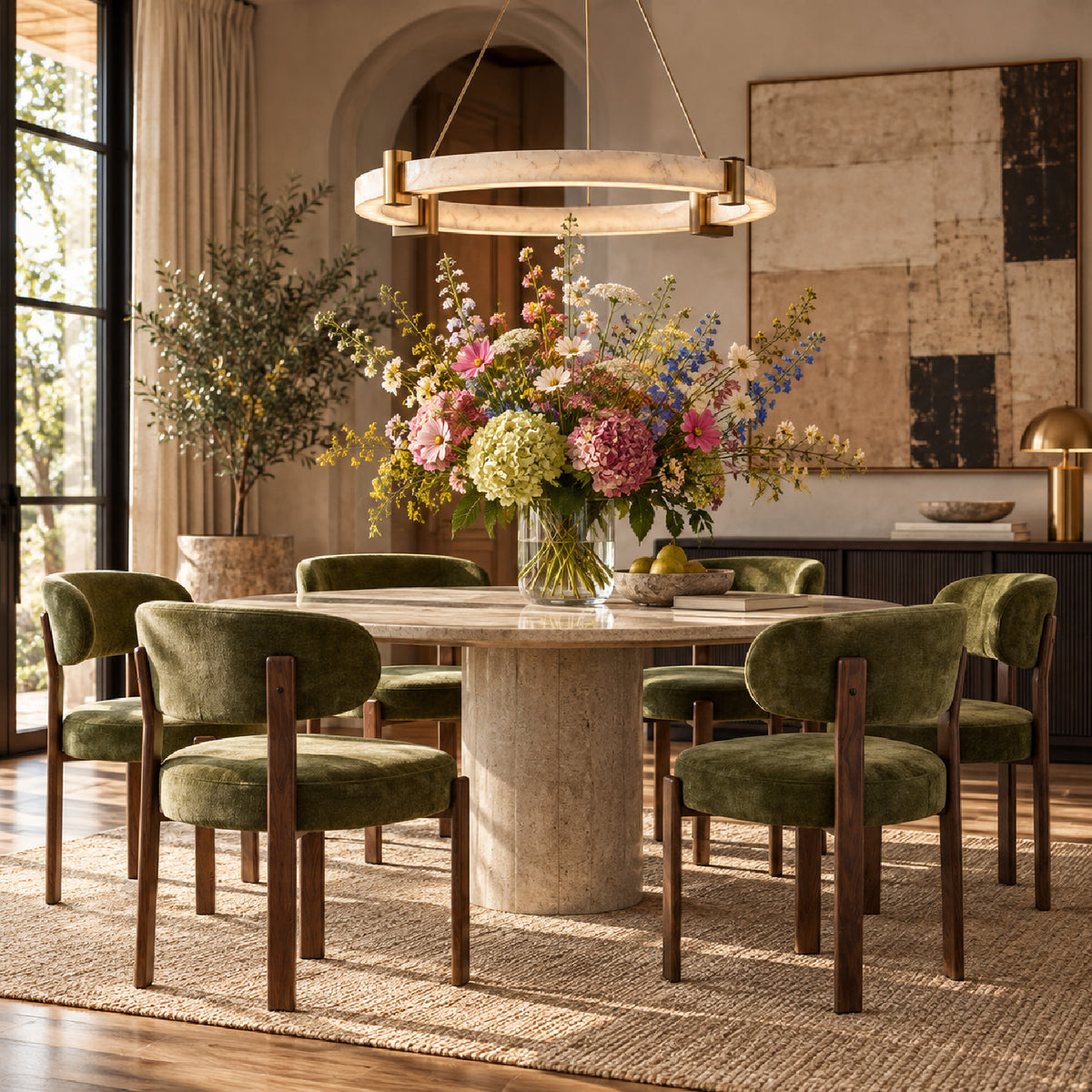 Curved Backrest Dining Chairs (2) by OROA