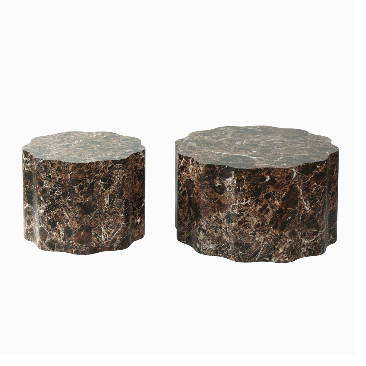 Modern Minimalist Round Coffee Tables (2) | OROA