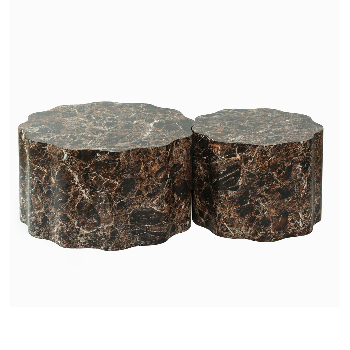 Modern Minimalist Round Coffee Tables (2) | OROA