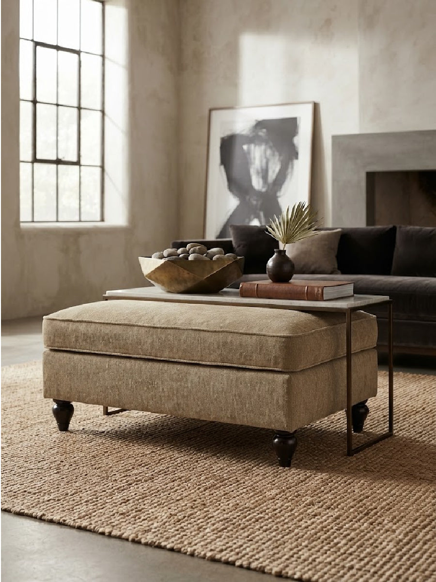 Modern European furniture - Light Coffee Ottoman - www.oroa.com