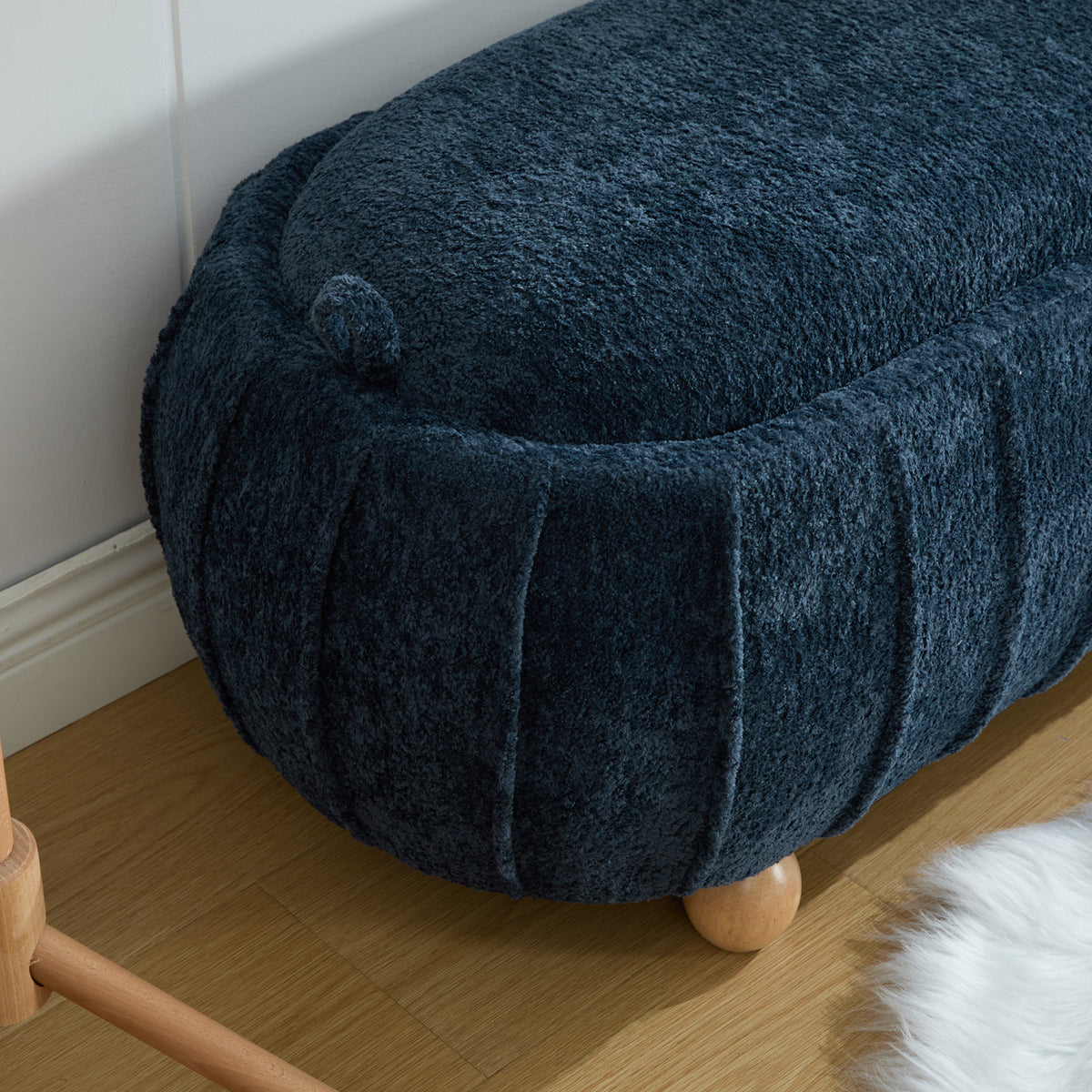 Modern European furniture - Blue Accent Bed Bench - www.oroa.com