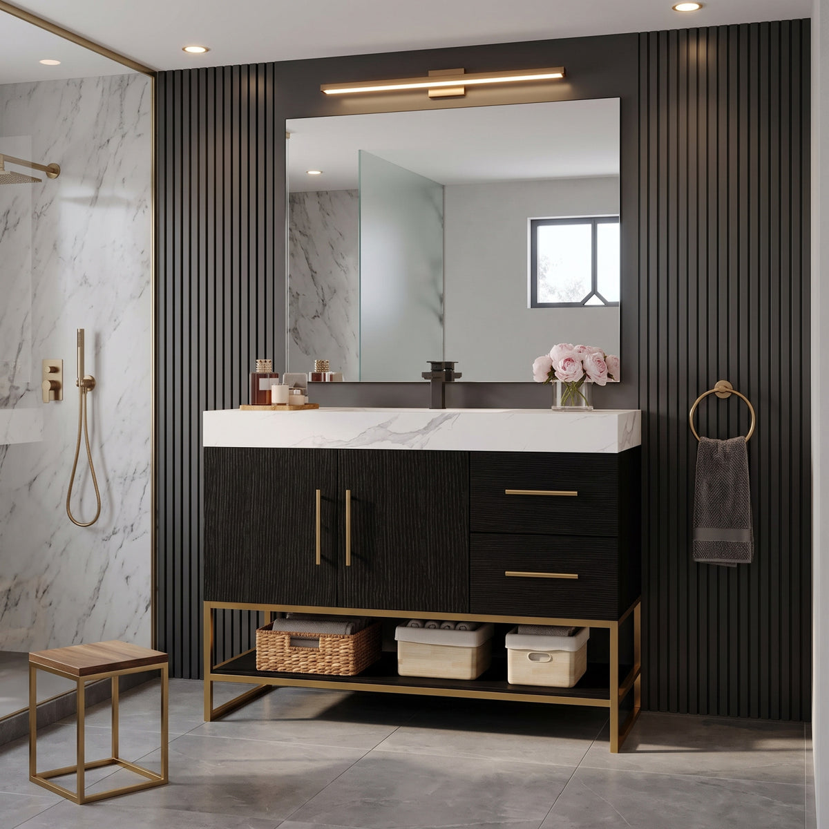 Modern Free-Standing Bathroom Vanity | OROA