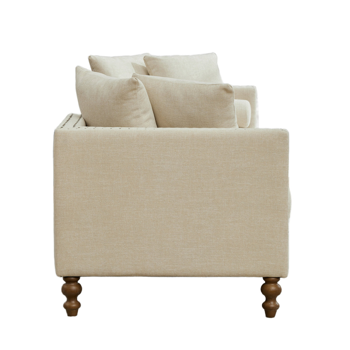 Modern European furniture - Beige Upholstered Chaise Lounge - www.oroa.com