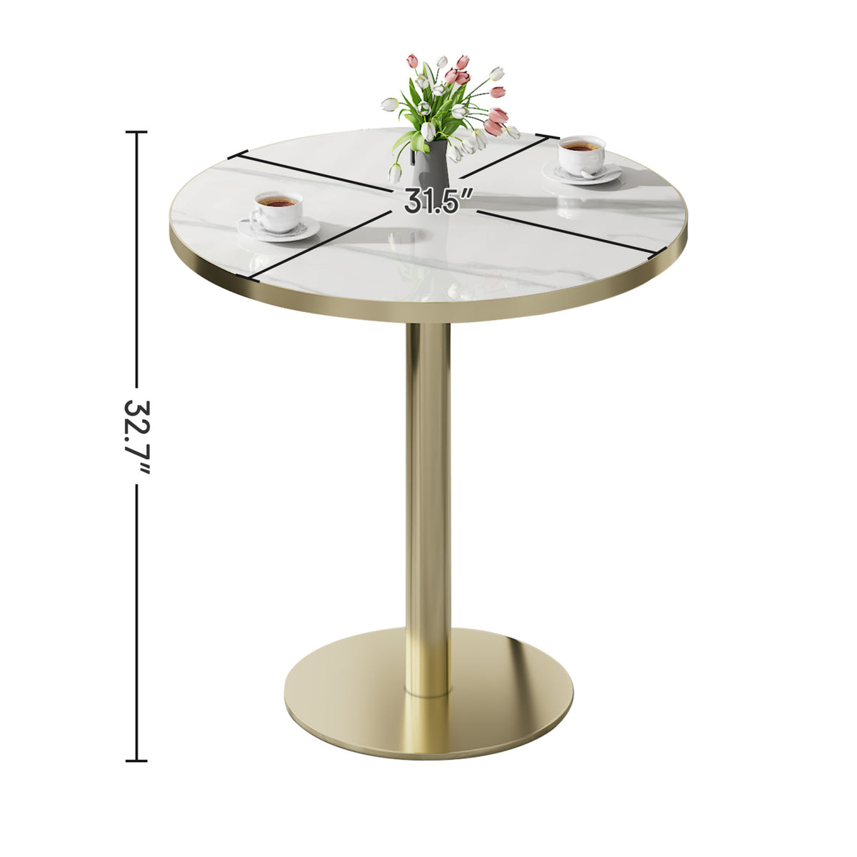 Modern European furniture - Indoor/Outdoor Round Modern Bistro Table - www.oroa.com
