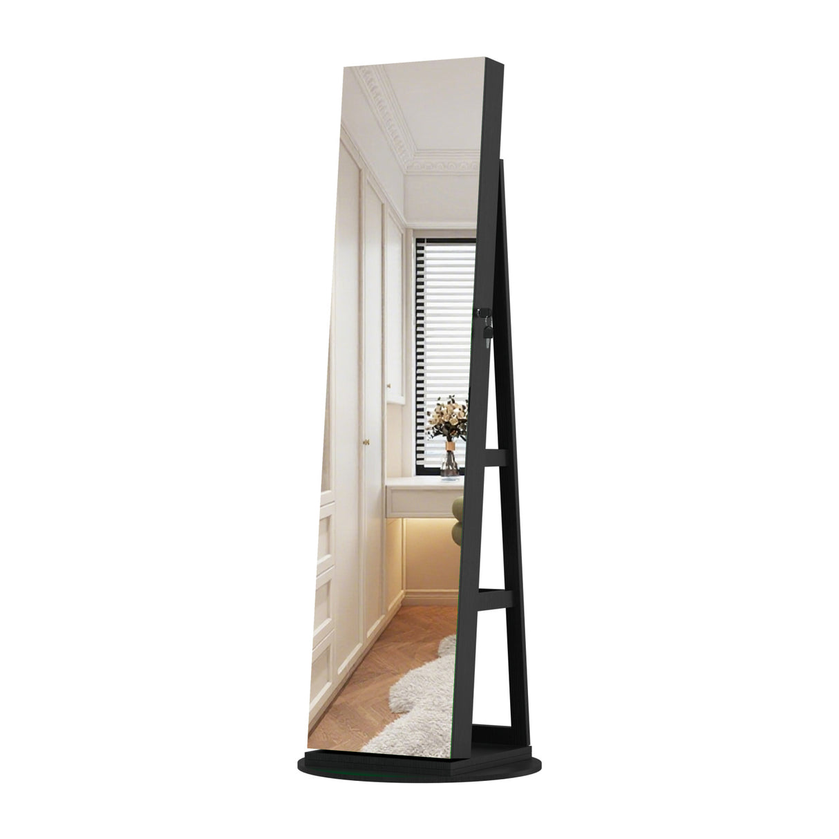 360°Swivel Jewelry Cabinet with Full Length Mirror | OROA