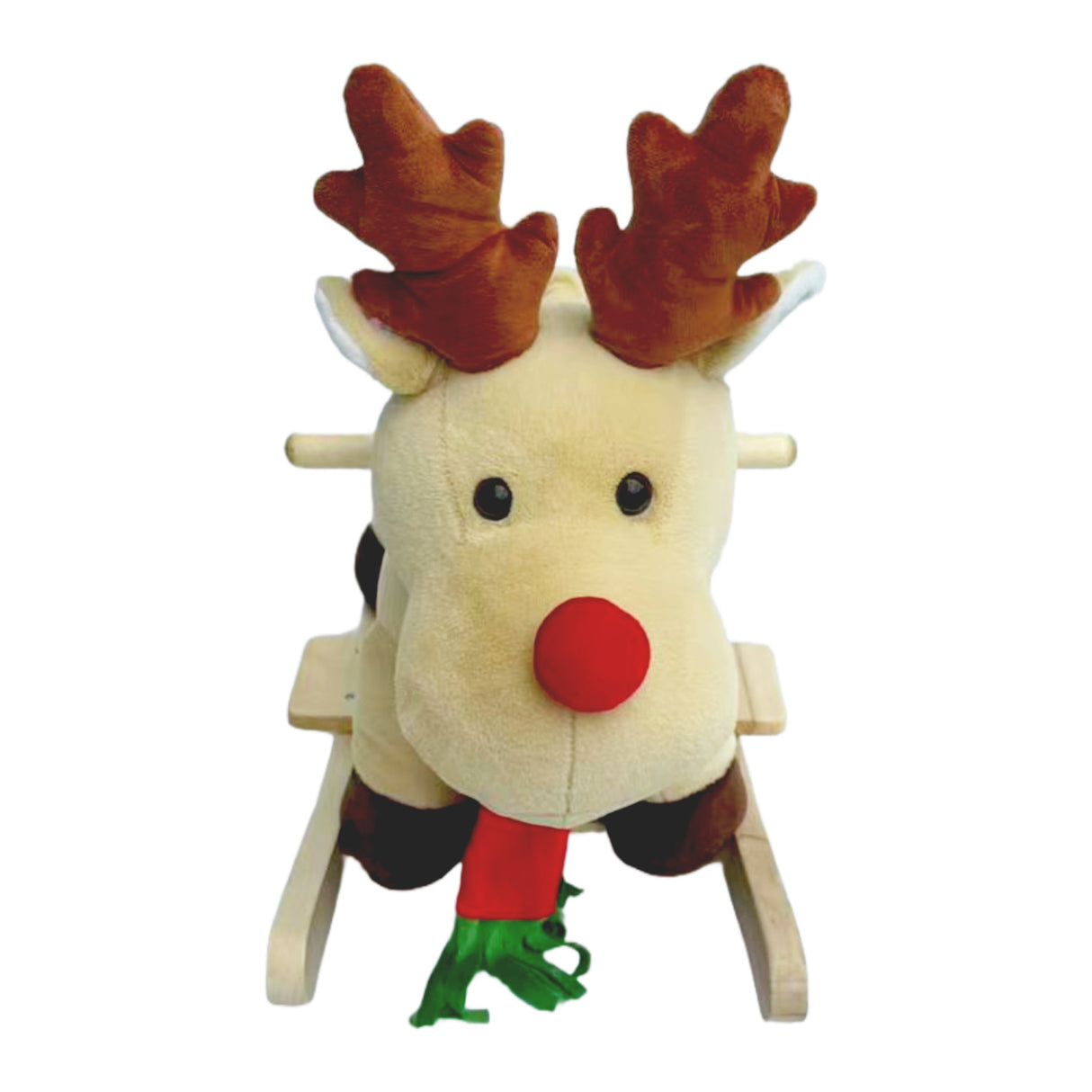 Kids Plush Moose Ride-On Rocking Horse | OROA Kids
