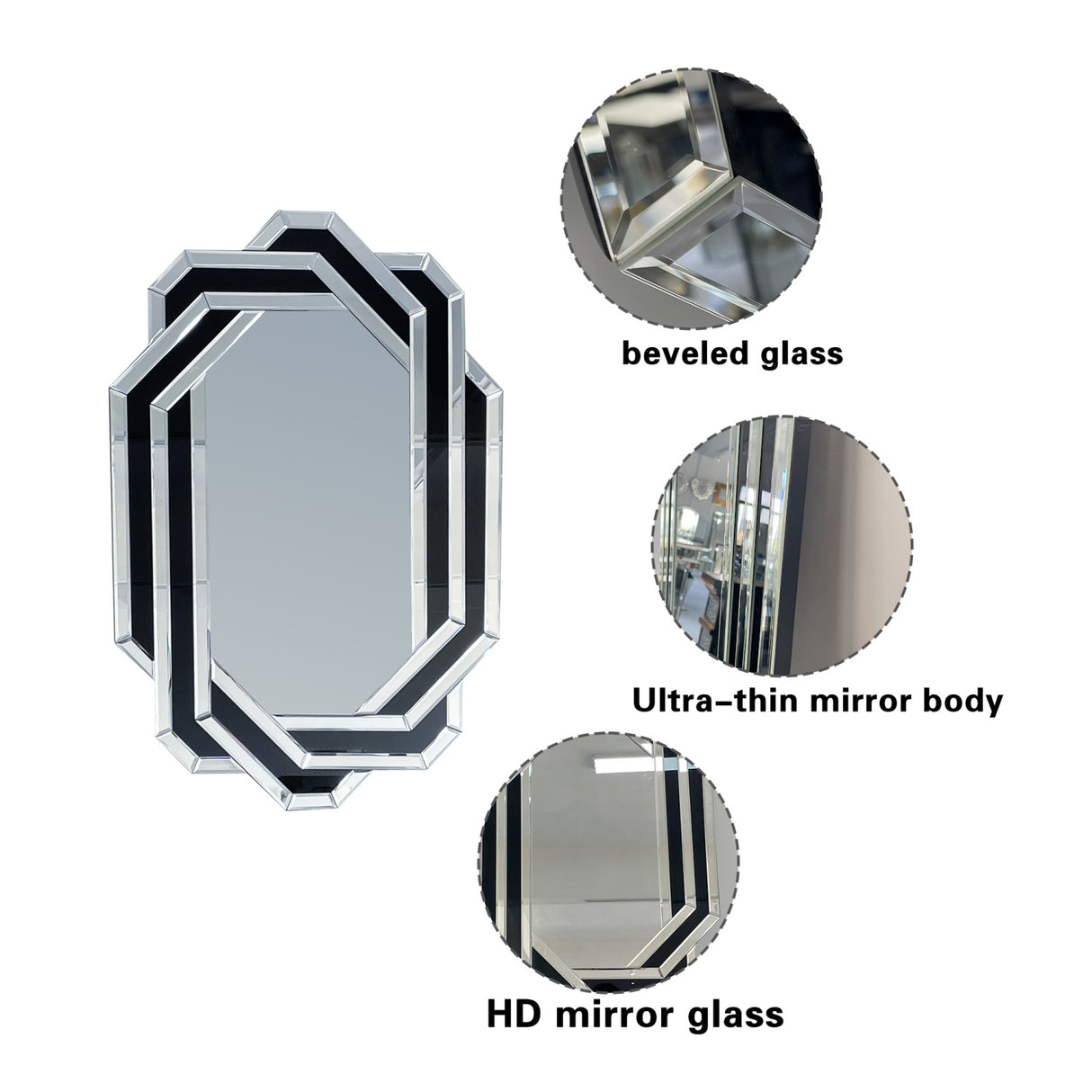 Silver Crystal Wall Mirror | OROA