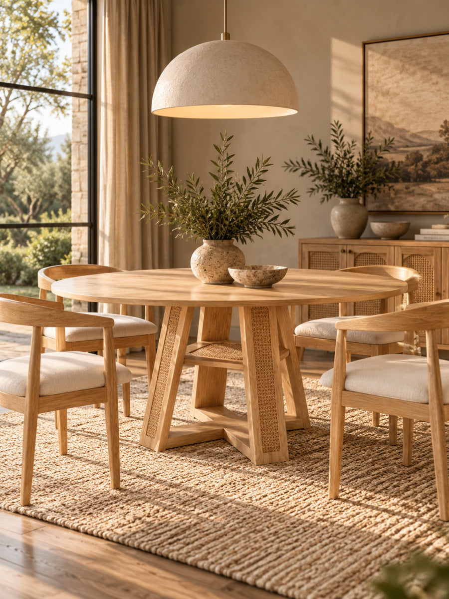 Modern European furniture - Round-to-Oval Dining Table - www.oroa.com