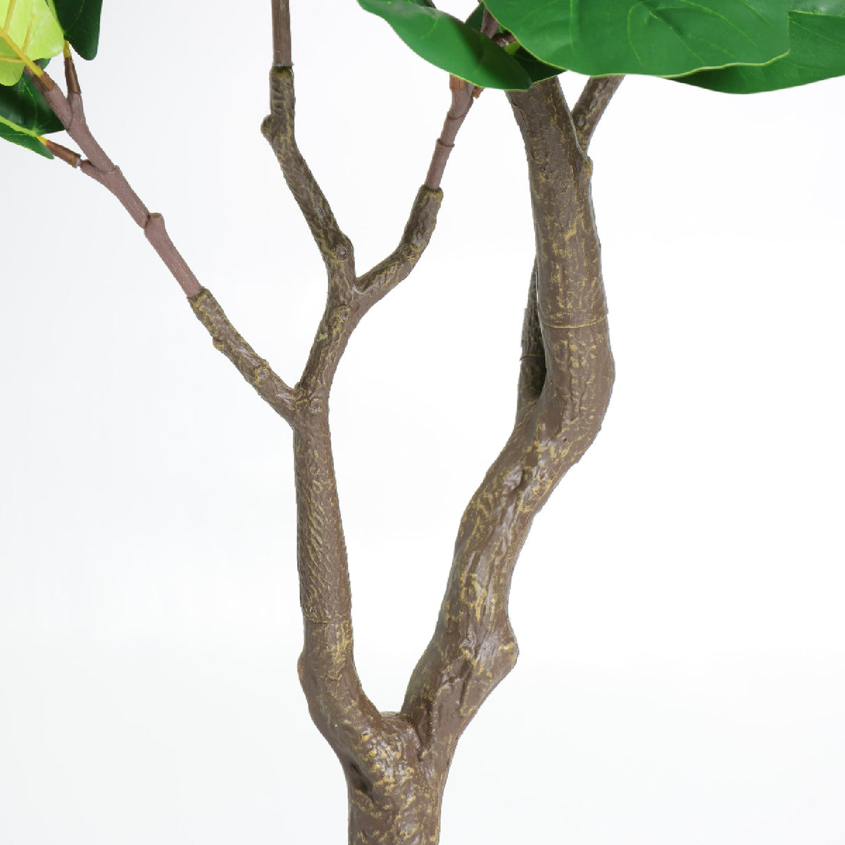 Modern European furniture - 6' Artificial Fiddle Leaf Fig Tree in White Pot - www.oroa.com