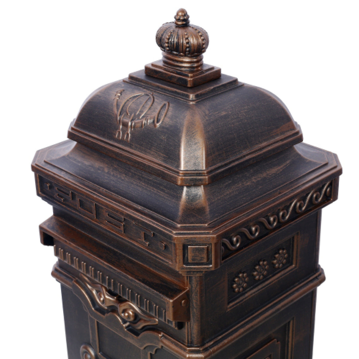 Antique Bronze Freestanding Mailbox | OROA