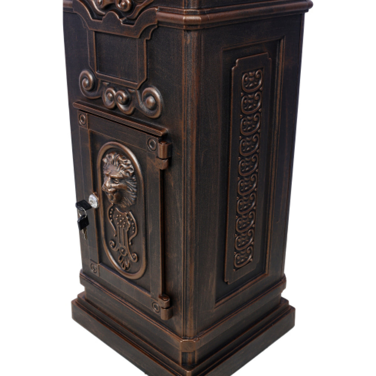 Antique Bronze Freestanding Mailbox | OROA