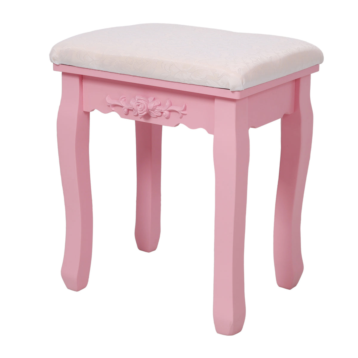 Pink Princess Vanity Desk Set with Mirror and Stool | OROA Kids