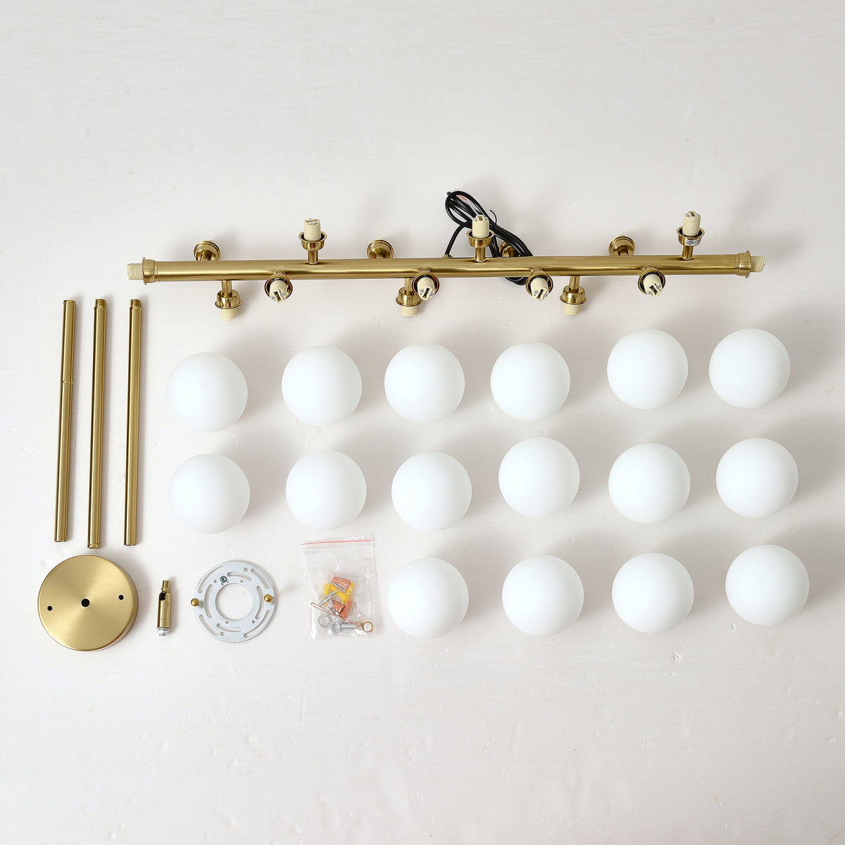 Modern European furniture - 16-Lights Modern Linear Chandelier - www.oroa.com