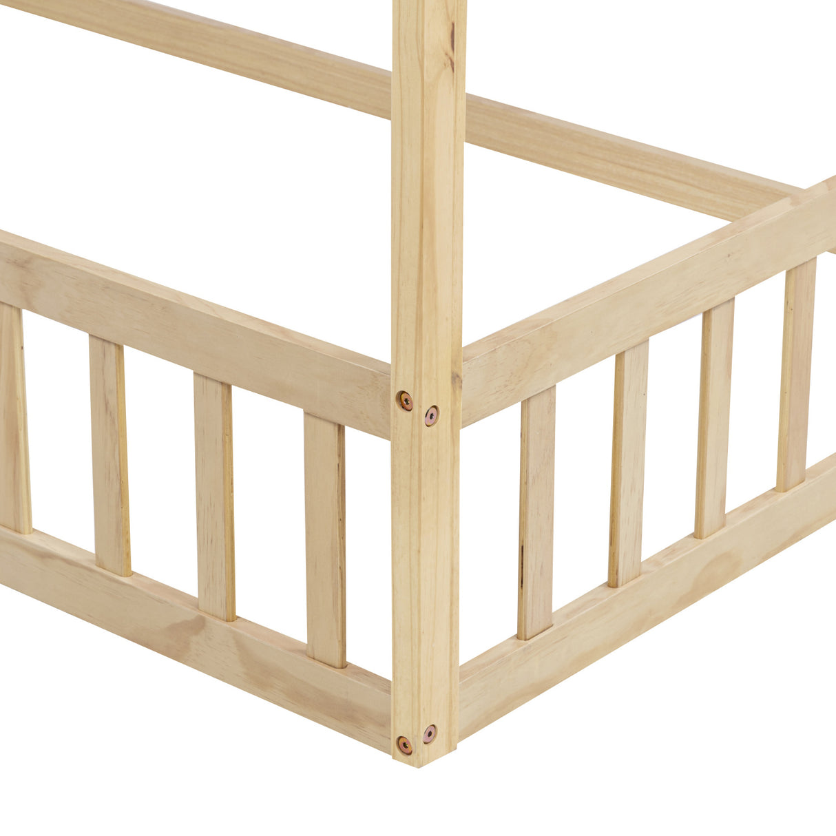 Double Twin House-Shaped Floor Bed | OROA Kids