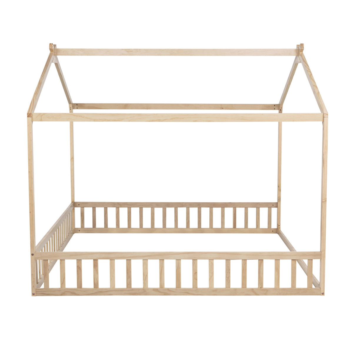 Double Twin House-Shaped Floor Bed | OROA Kids