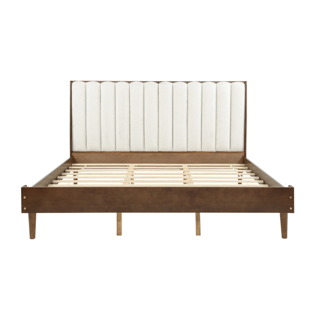 Upholstered Headboard Wooden King Bed | OROA| OROA