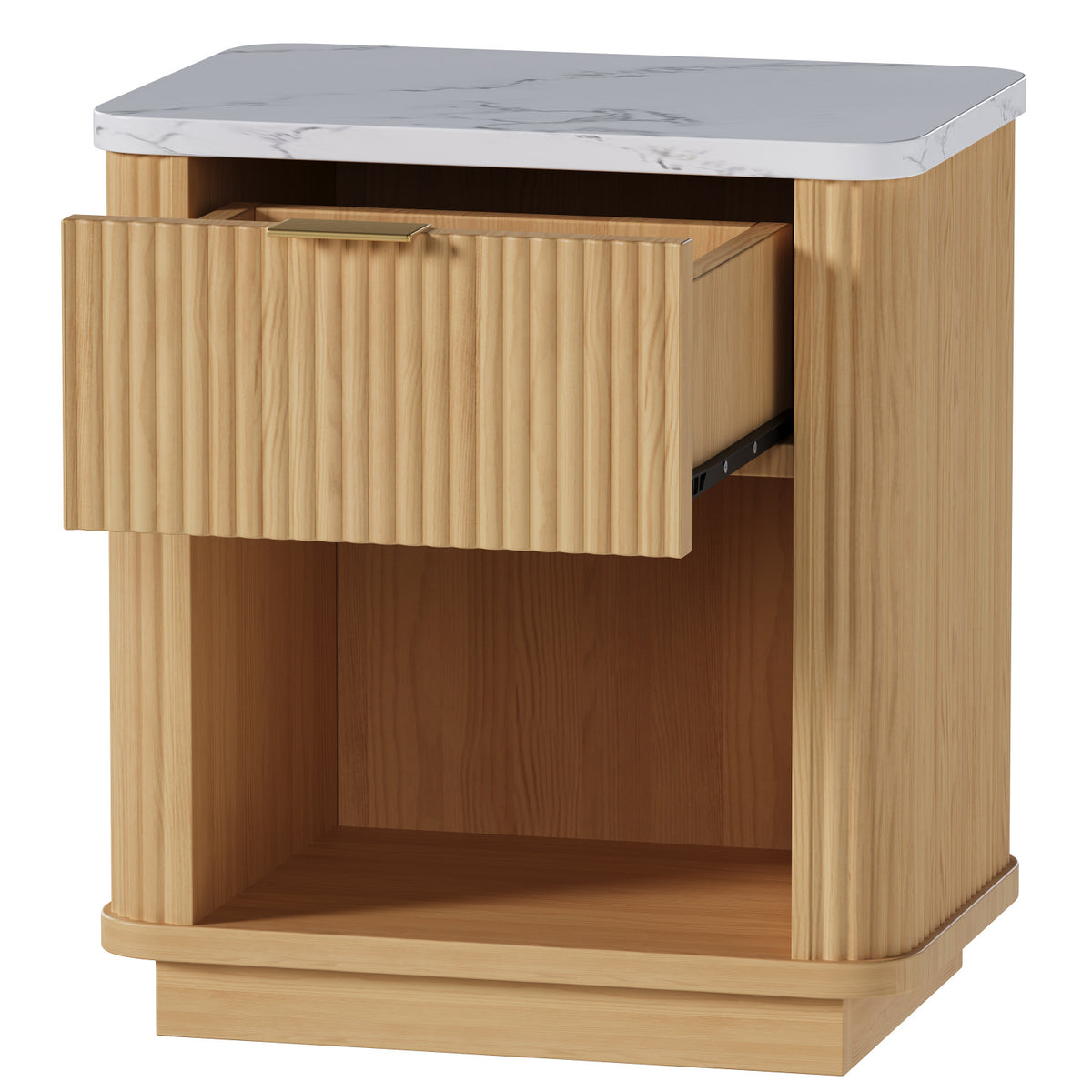 Modern Bedside Table Nightstands (2) | OROA