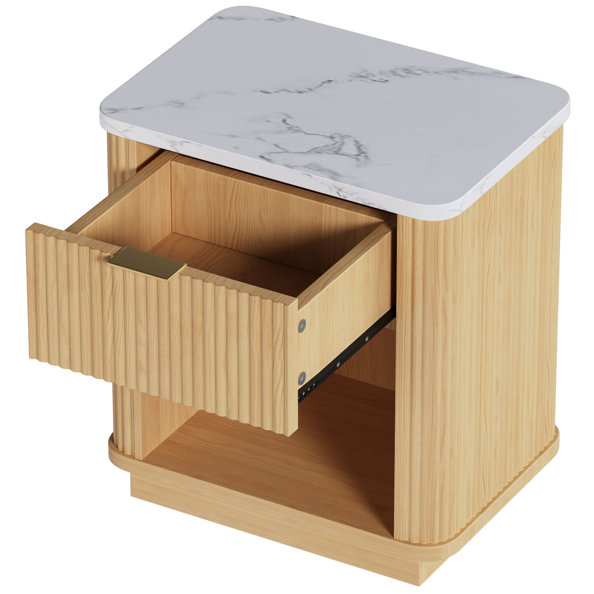 Modern Bedside Table Nightstands (2) | OROA
