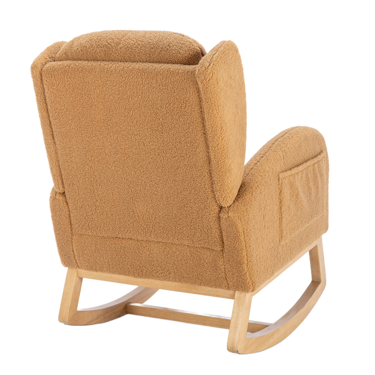 Upholstered Wooden Legs Rocking Chair | OROA