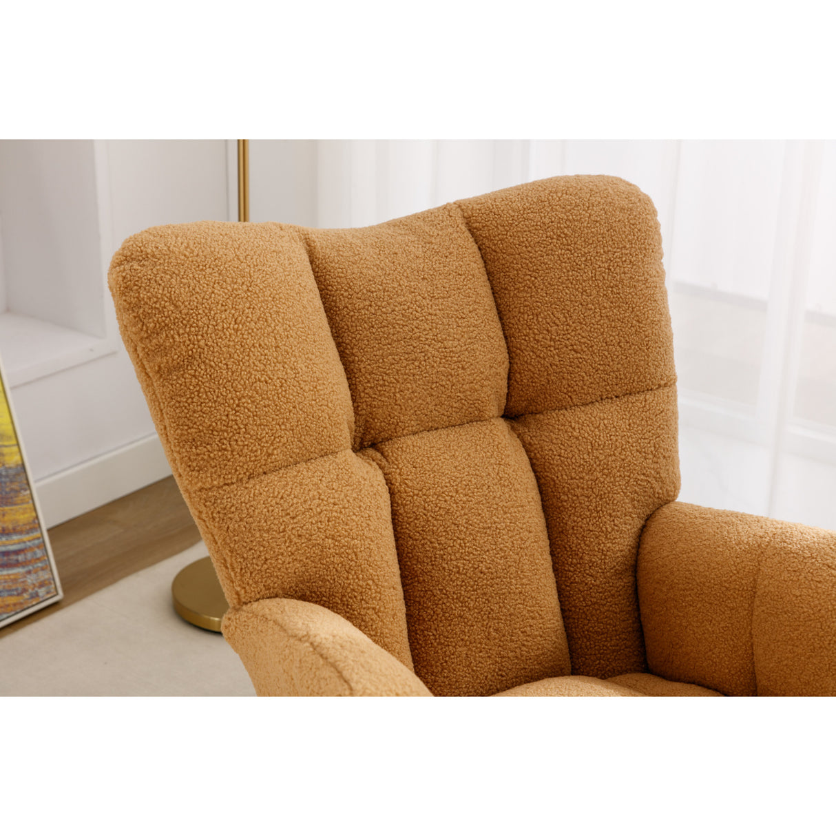 Teddy Fabric Rocking Nursery Chair | OROA Kids