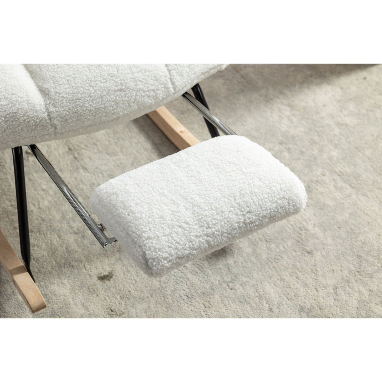 Tufted Rocking Chair with Adjustable Footstool | OROA Kids