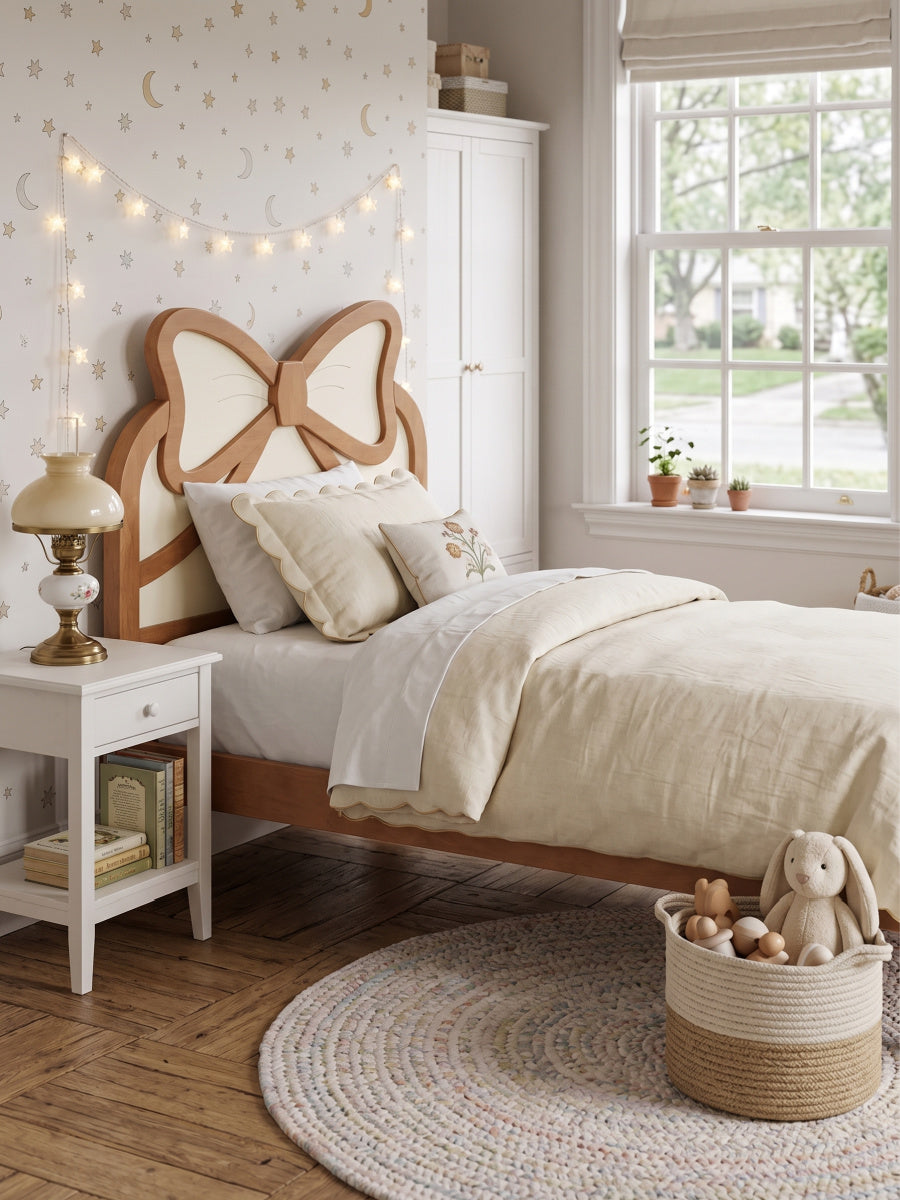 Wooden Platform Twin Bed | OROA Kids