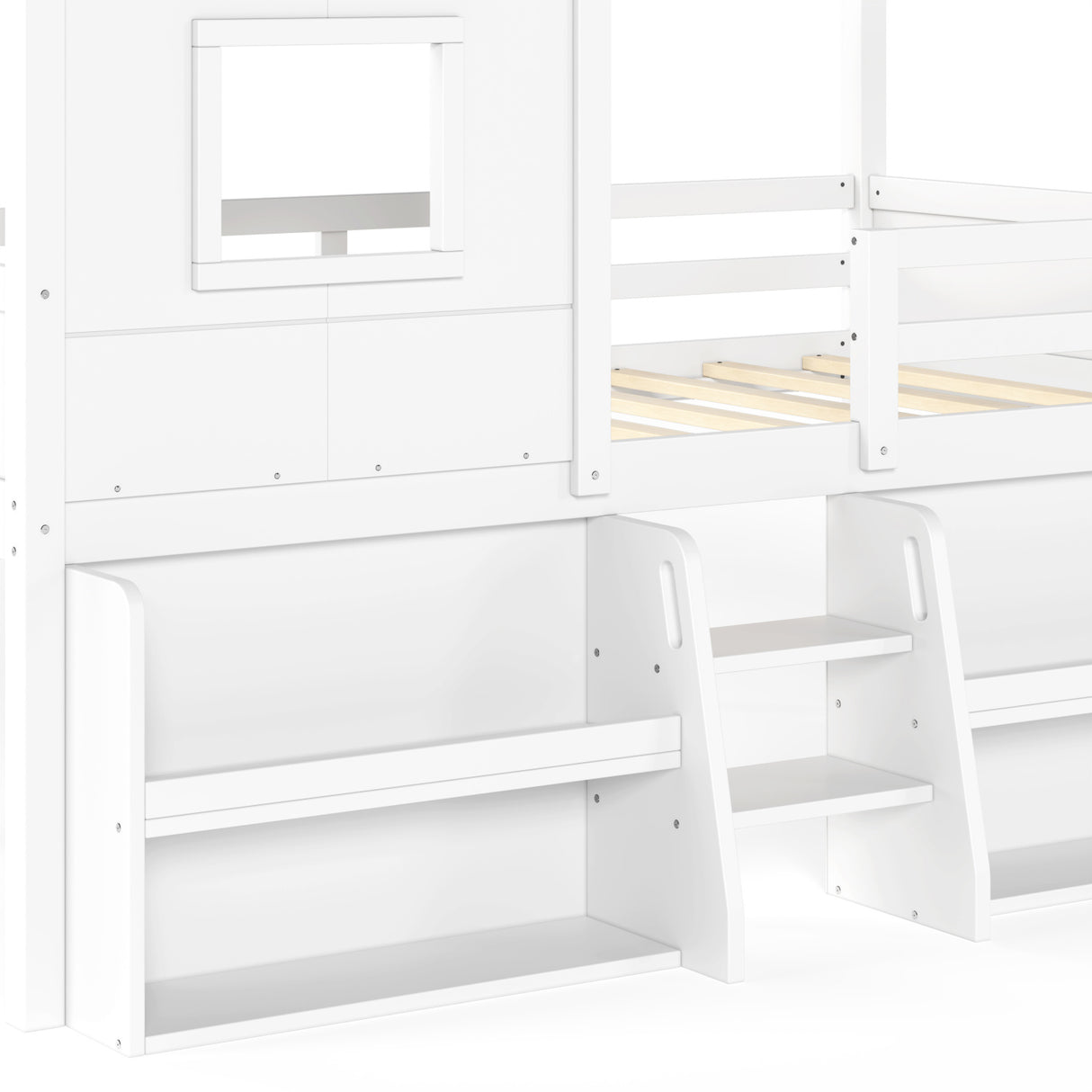 Twin Size Loft Bed with Playhouse | OROA Kids