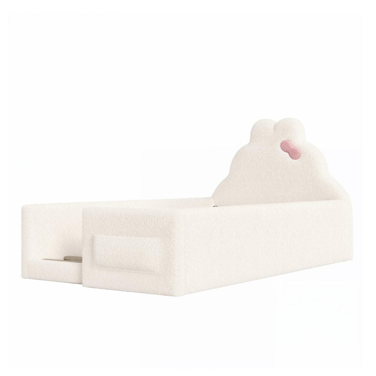 Twin Soft Padded Upholstered Kids Floor Bed - OROA Kids - view 5